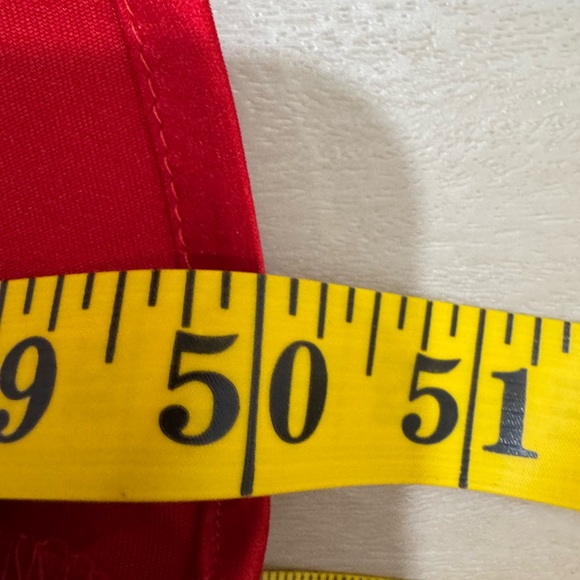 NWT Hello Molly Secret To Tell Satin Midi Dress Red Valentine Cutout Women's 2 - Picture 16 of 16